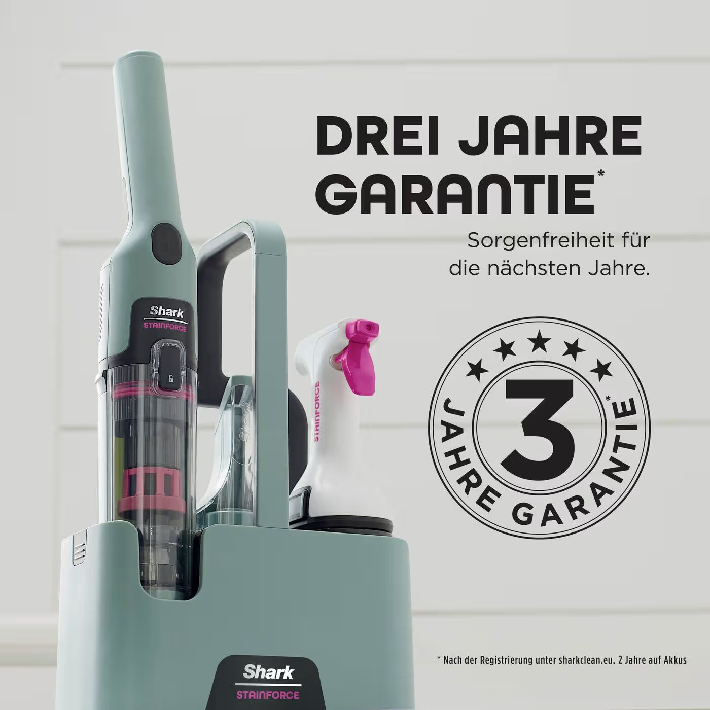 Shark StainForce kabelloser Flecken- und Polsterreiniger HX100EUCP
