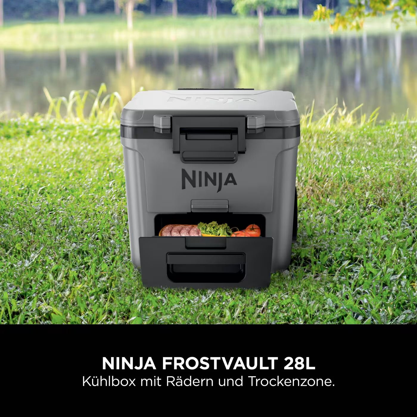 Ninja FrostVault 28L Kühlbox mit Rädern und Trockenzone