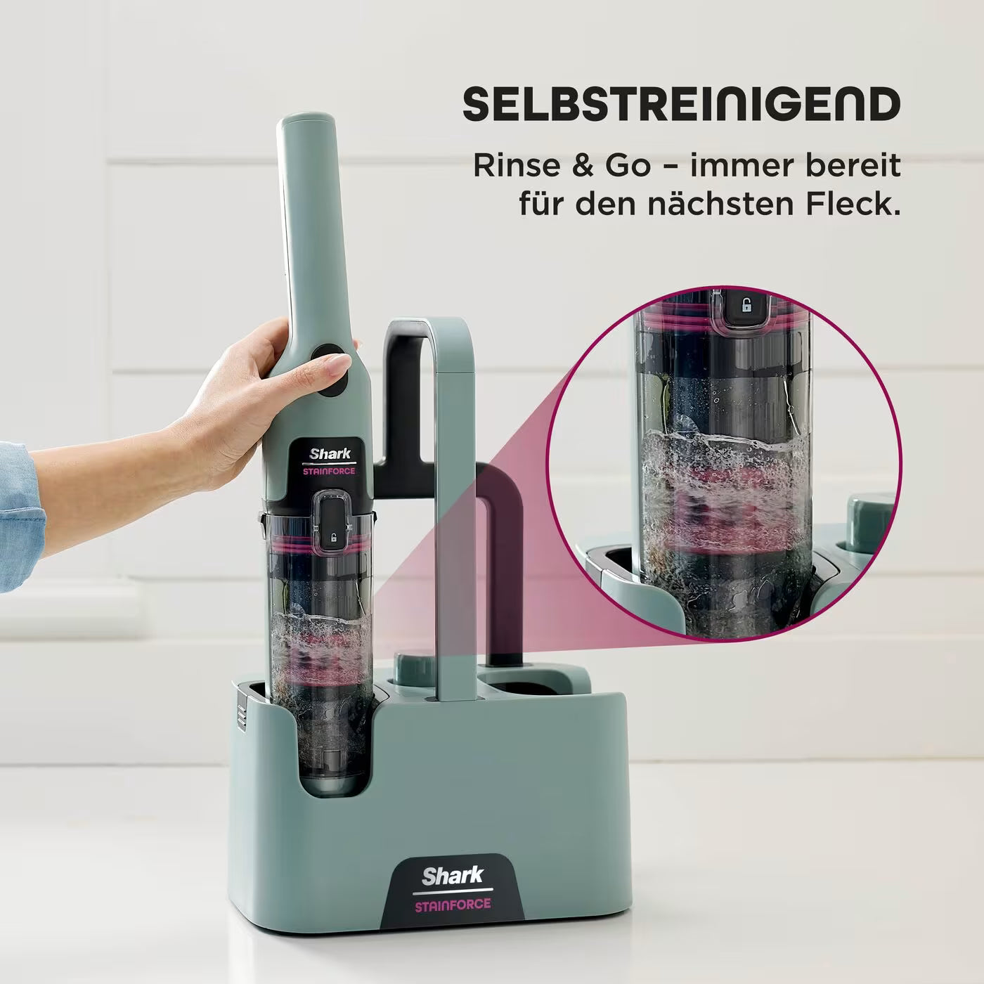 Shark StainForce kabelloser Flecken- und Polsterreiniger HX100EUCP