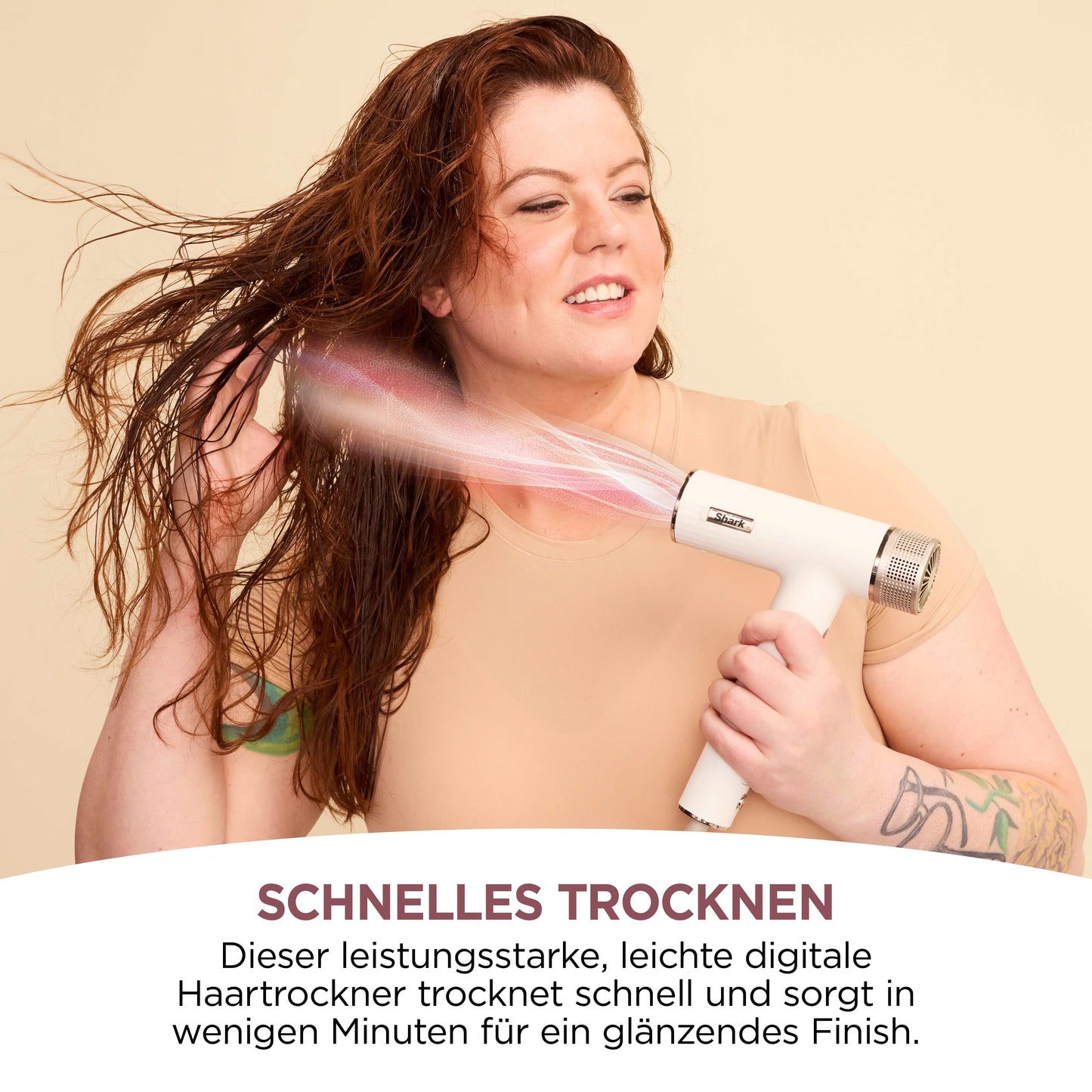 Shark SpeedStyle Leistungsstarker Haartrockner & Gloss Finish - Für lockiges und coily Haar