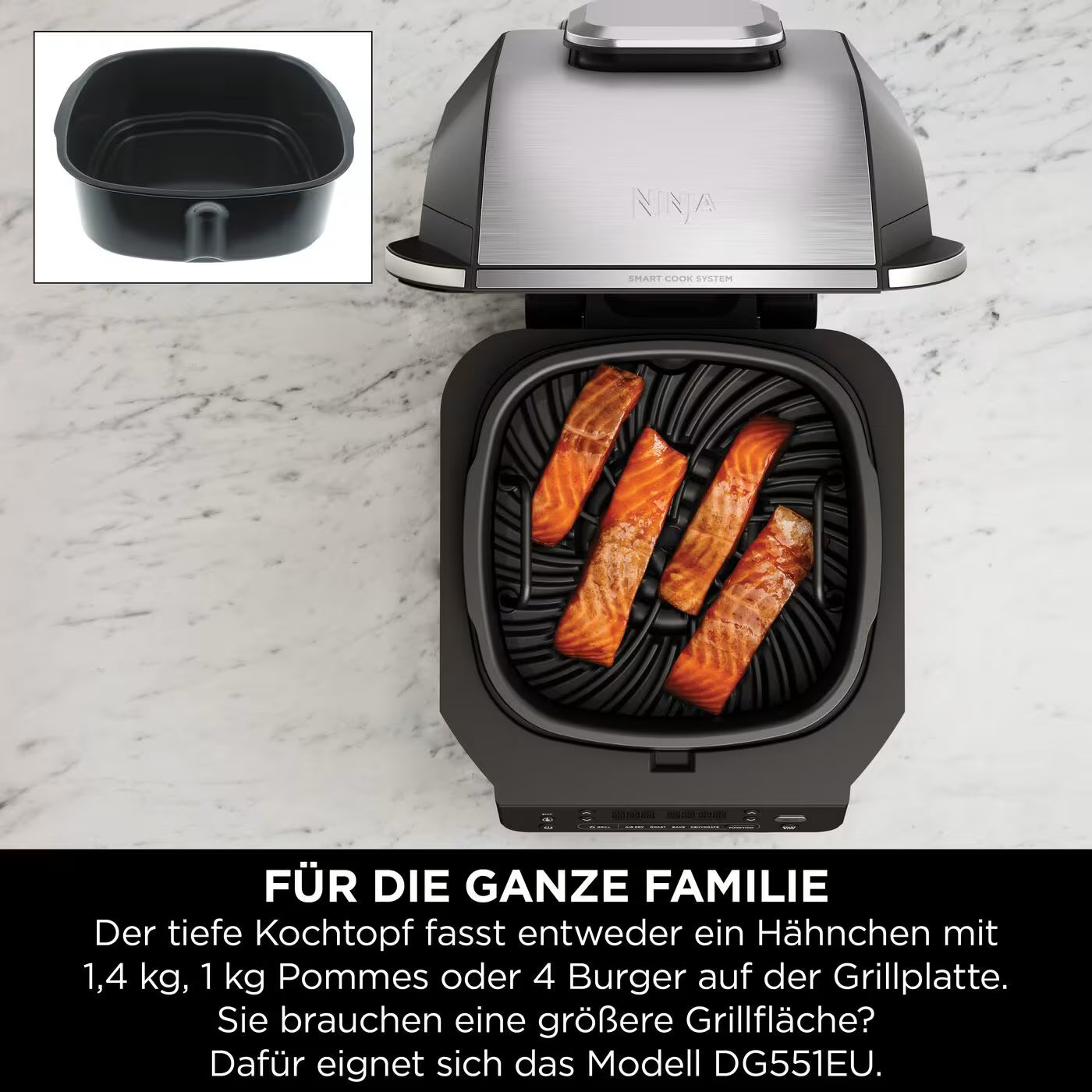 Ninja 5-in-1 Grill & Heißluftfritteuse