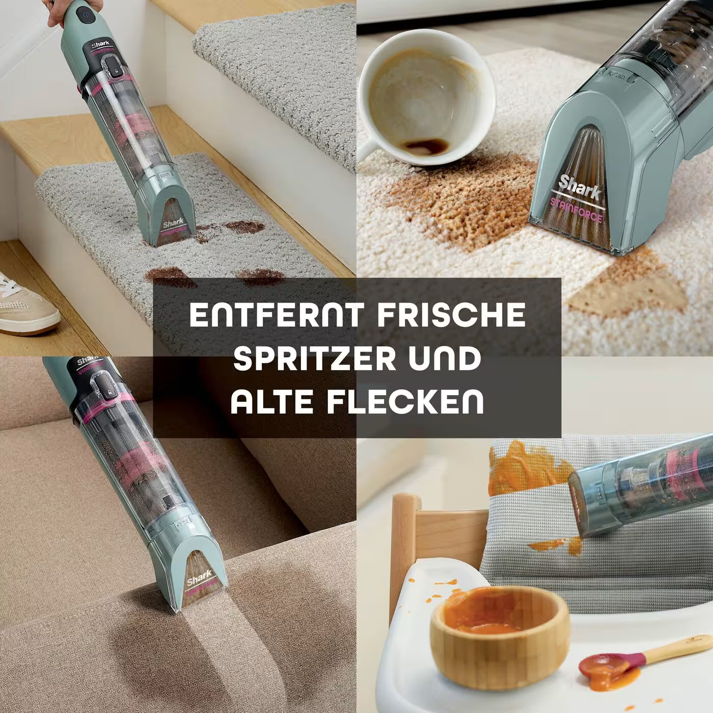 Shark StainForce kabelloser Flecken- und Polsterreiniger HX100EUCP