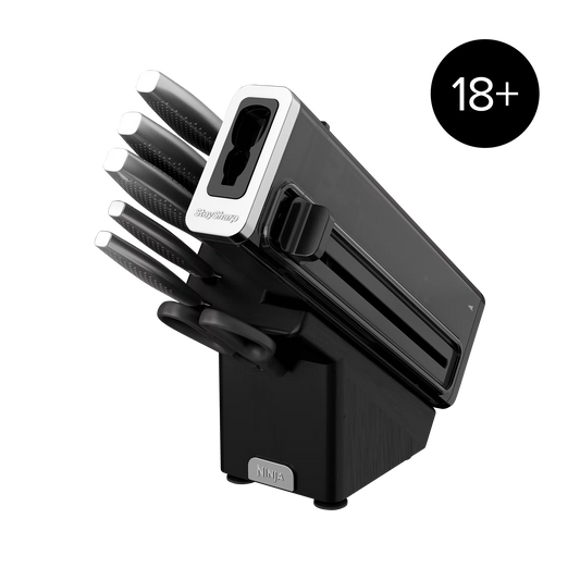 Ninja StaySharp Rostfreier Messerblock mit integriertem Schleifer 6-teiliges Set