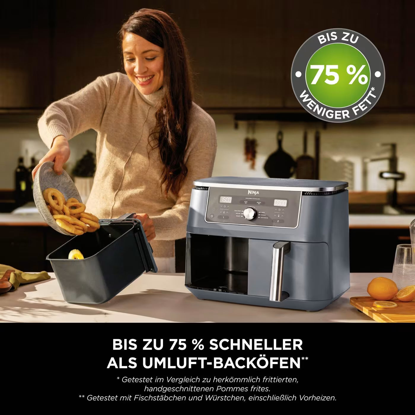 Ninja MAX 6-in-1 Dual Zone Heißluftfritteuse 9,5 L