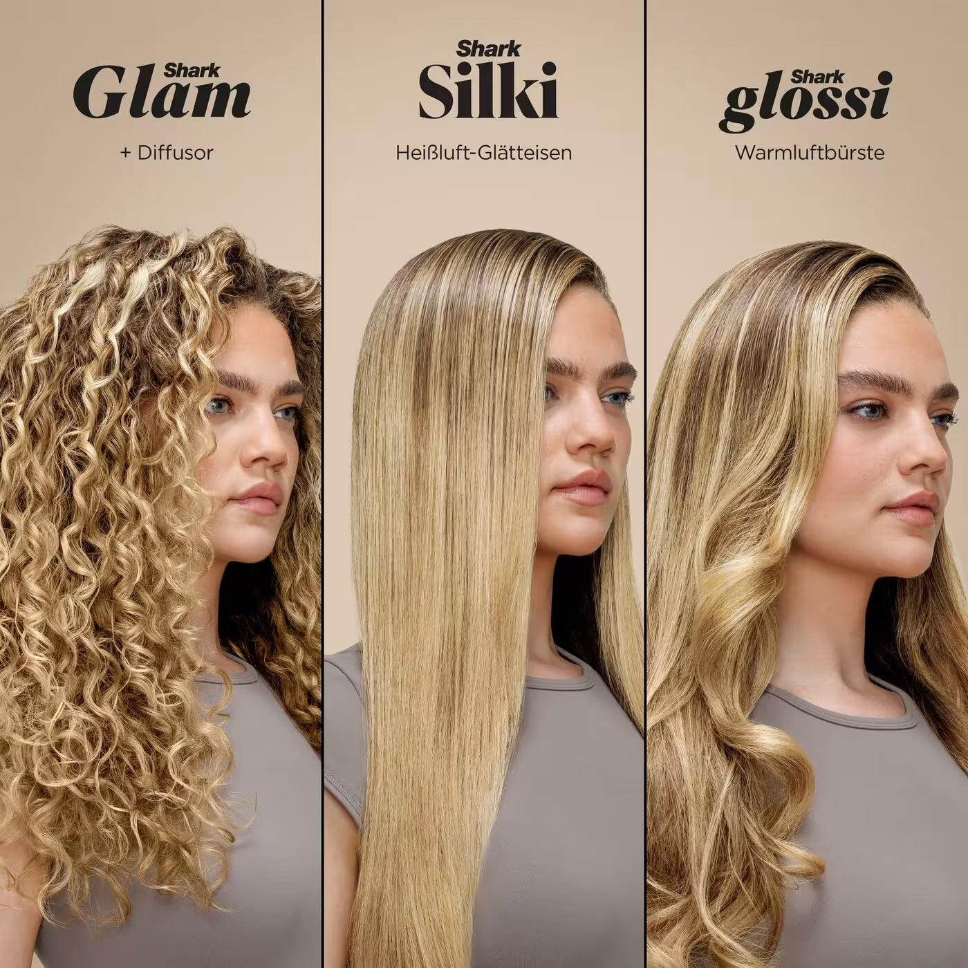 Shark Glam Multistyler für glatte Haare, Wellen und Locken