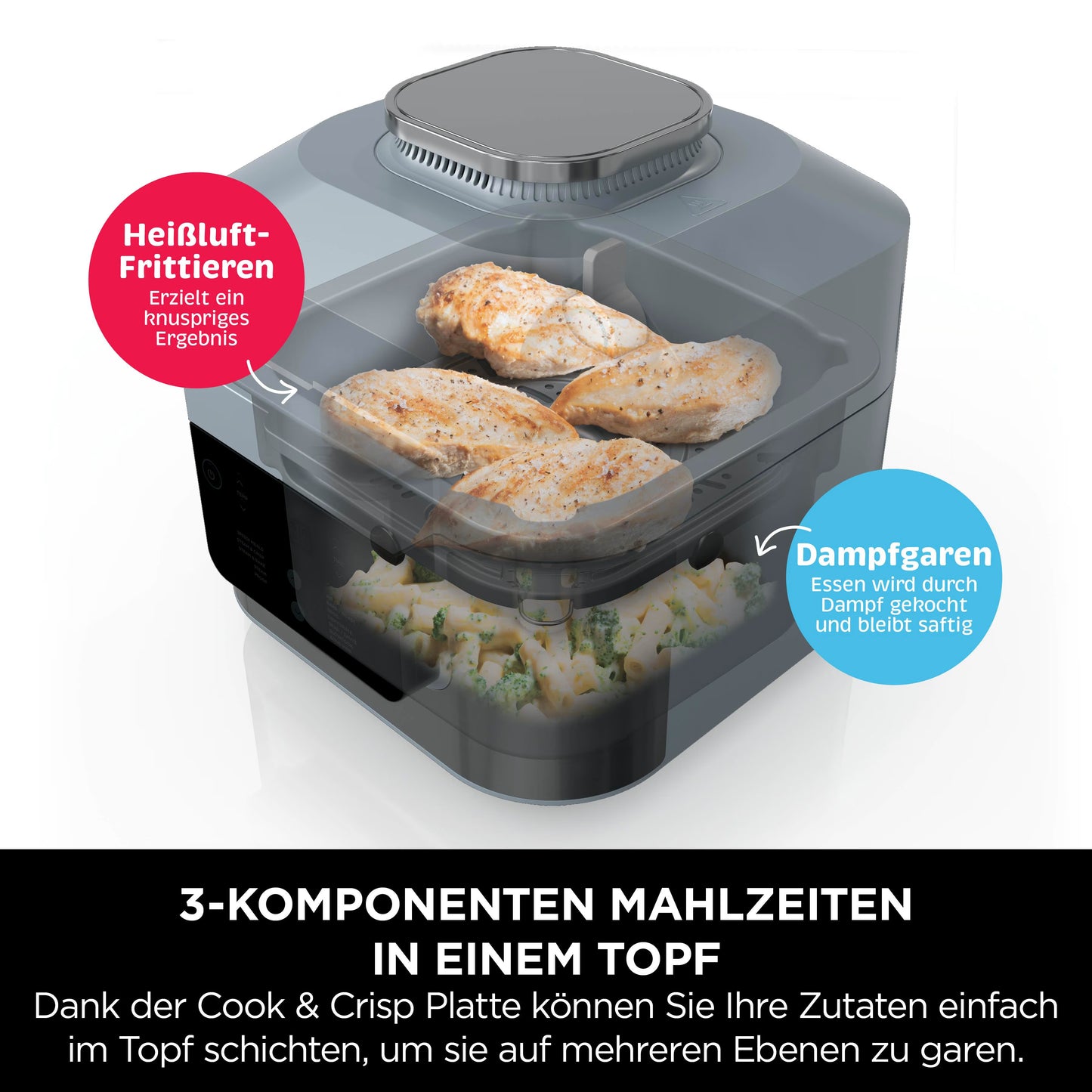 Ninja Speedi Rapid Cooking System & Heißluftfritteuse