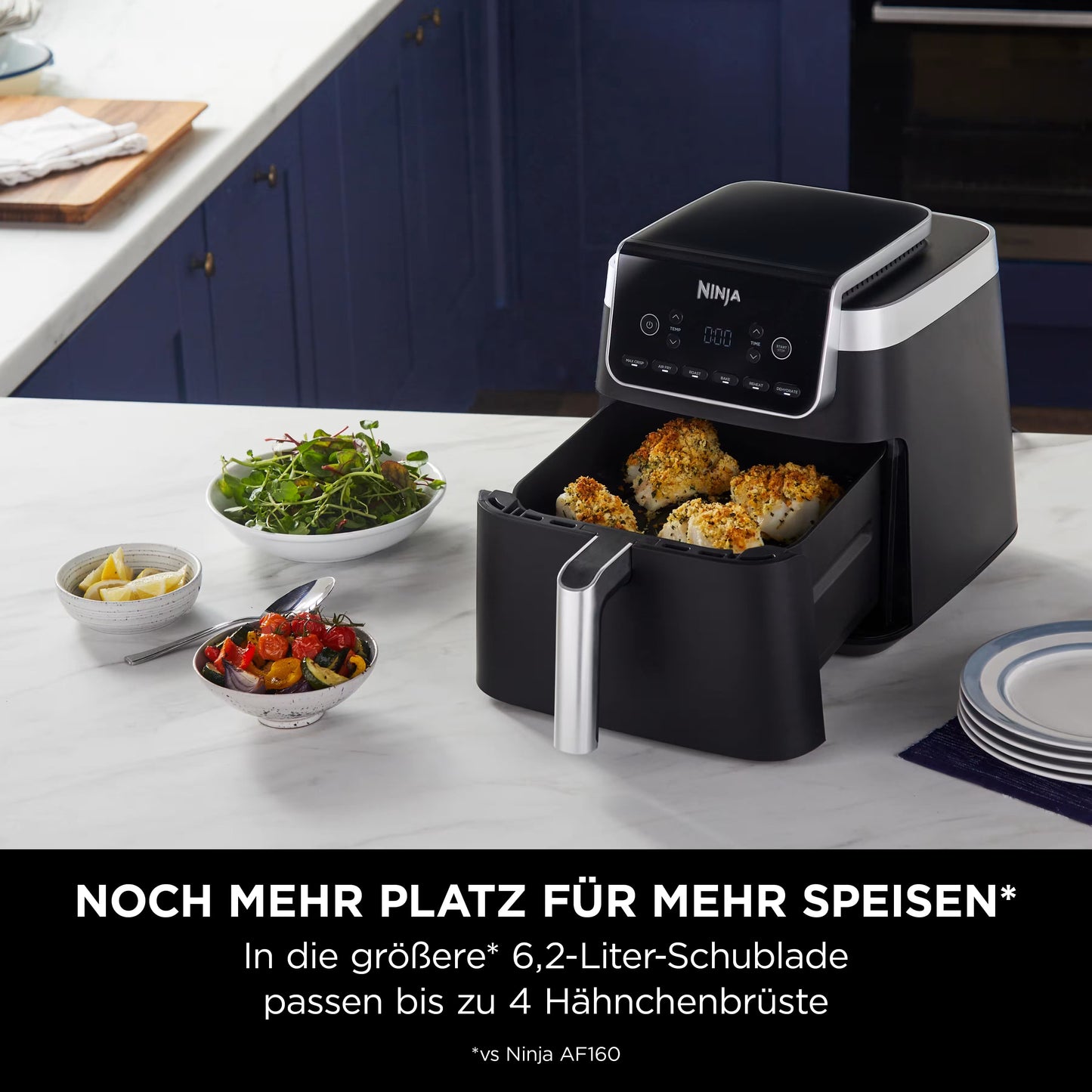 Ninja Heißluftfritteuse Max Pro 6,2 L