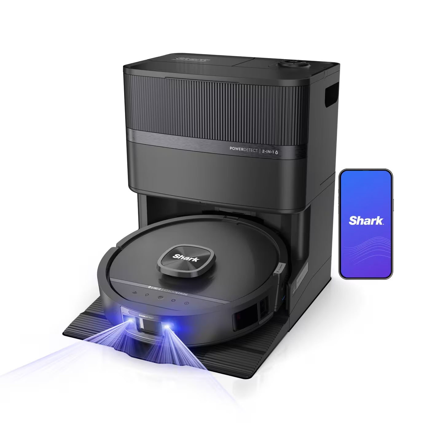 Shark PowerDetect UV Reveal 2-in-1 Saug- und Wischroboter – Schwarz