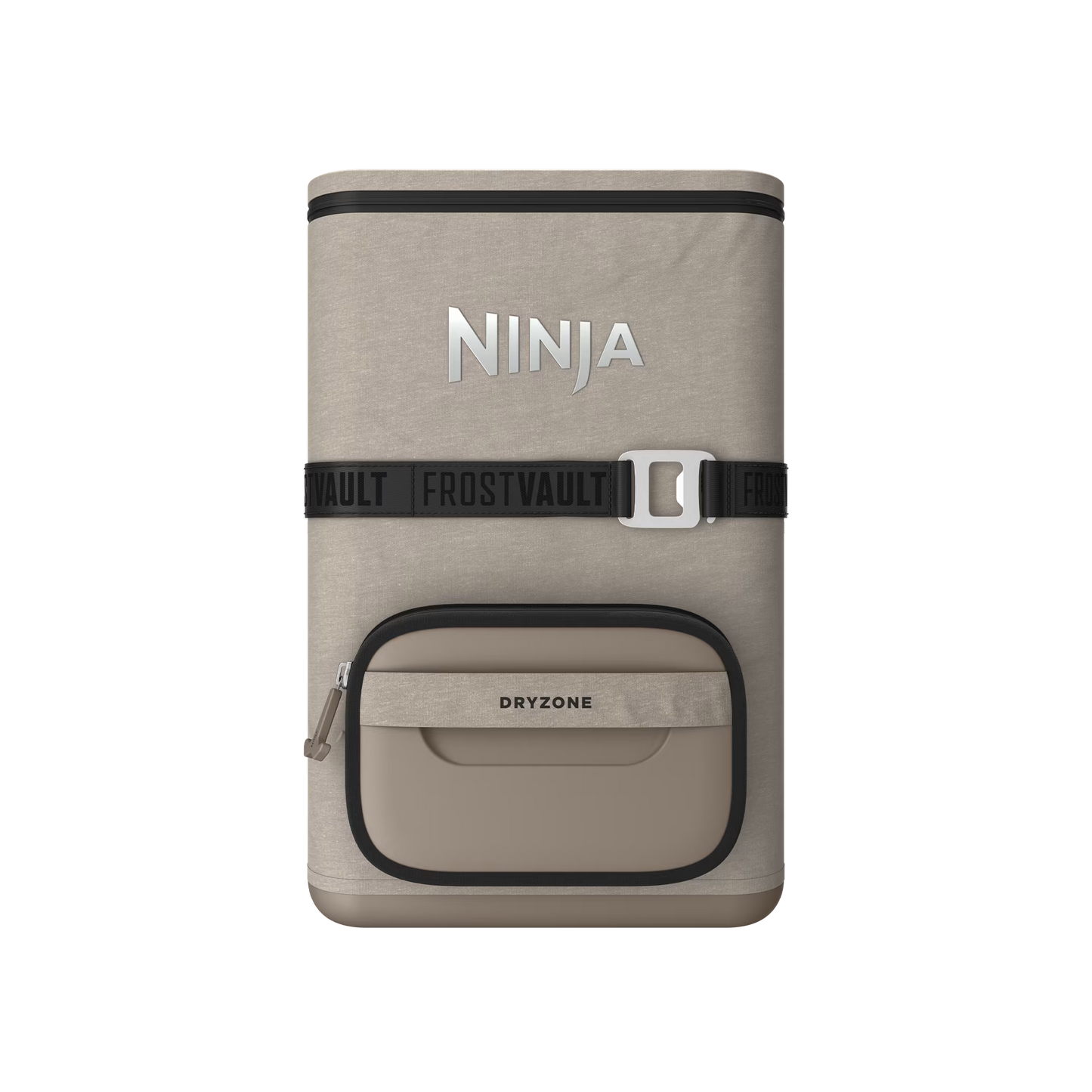 Ninja Outdoor FrostVault Go flexibler 17-Liter-Kühlrucksack für 24 Dosen mit kalter Trockenzone, Sandbeige