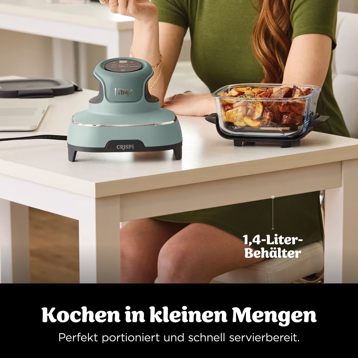 Ninja CRISPi Glas-Heißluftfritteuse - Meal Prep Set