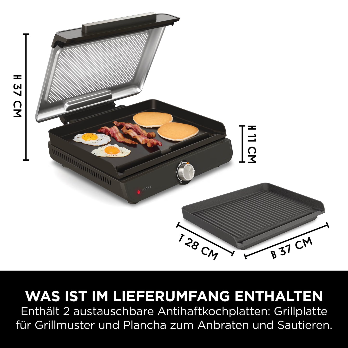 Ninja Sizzle Grillplatte und Plancha