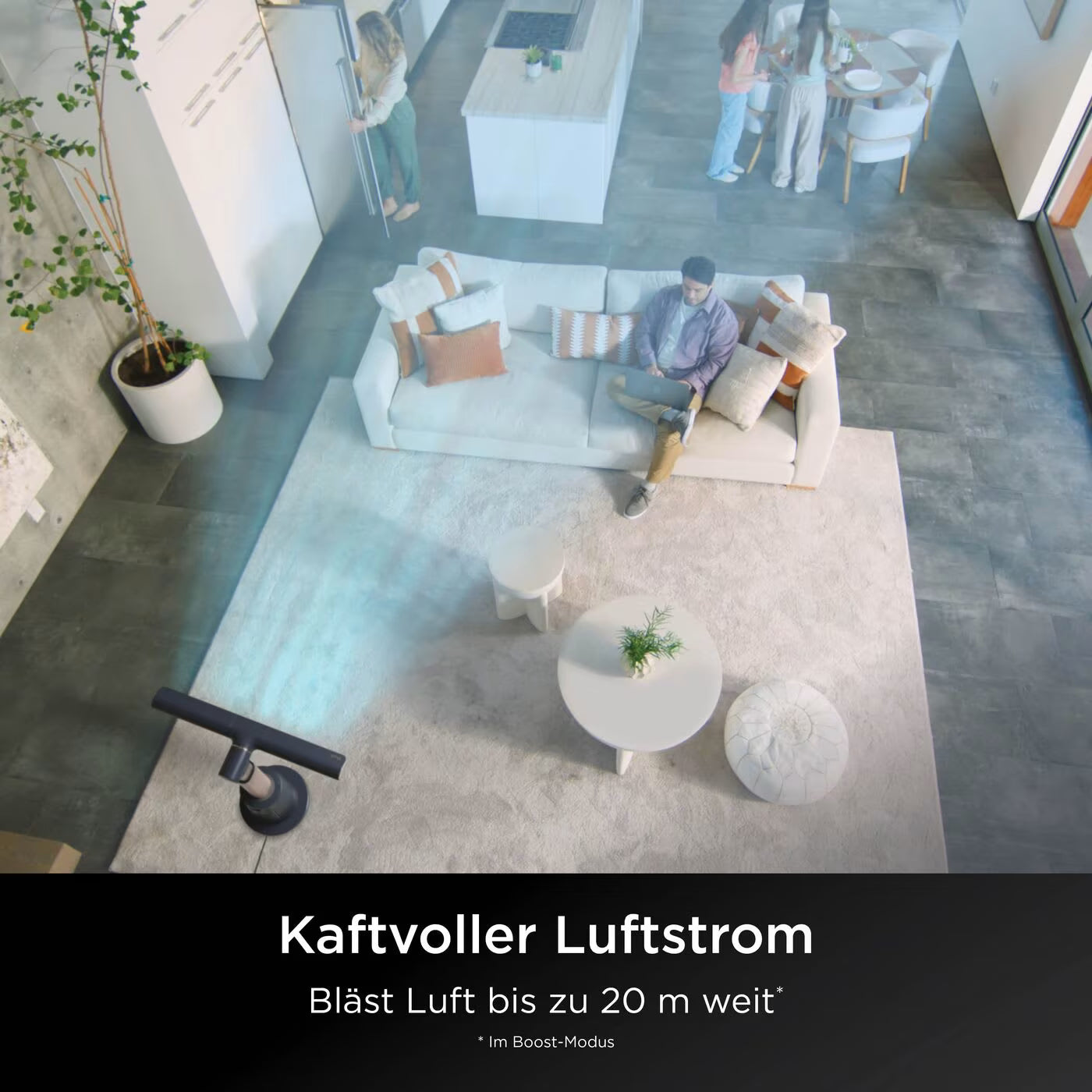 Shark TurboBlade Ventilator mit multidirektionalem Luftstrom
