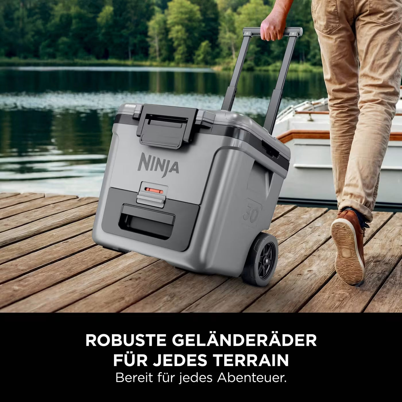 Ninja FrostVault 28L Kühlbox mit Rädern und Trockenzone