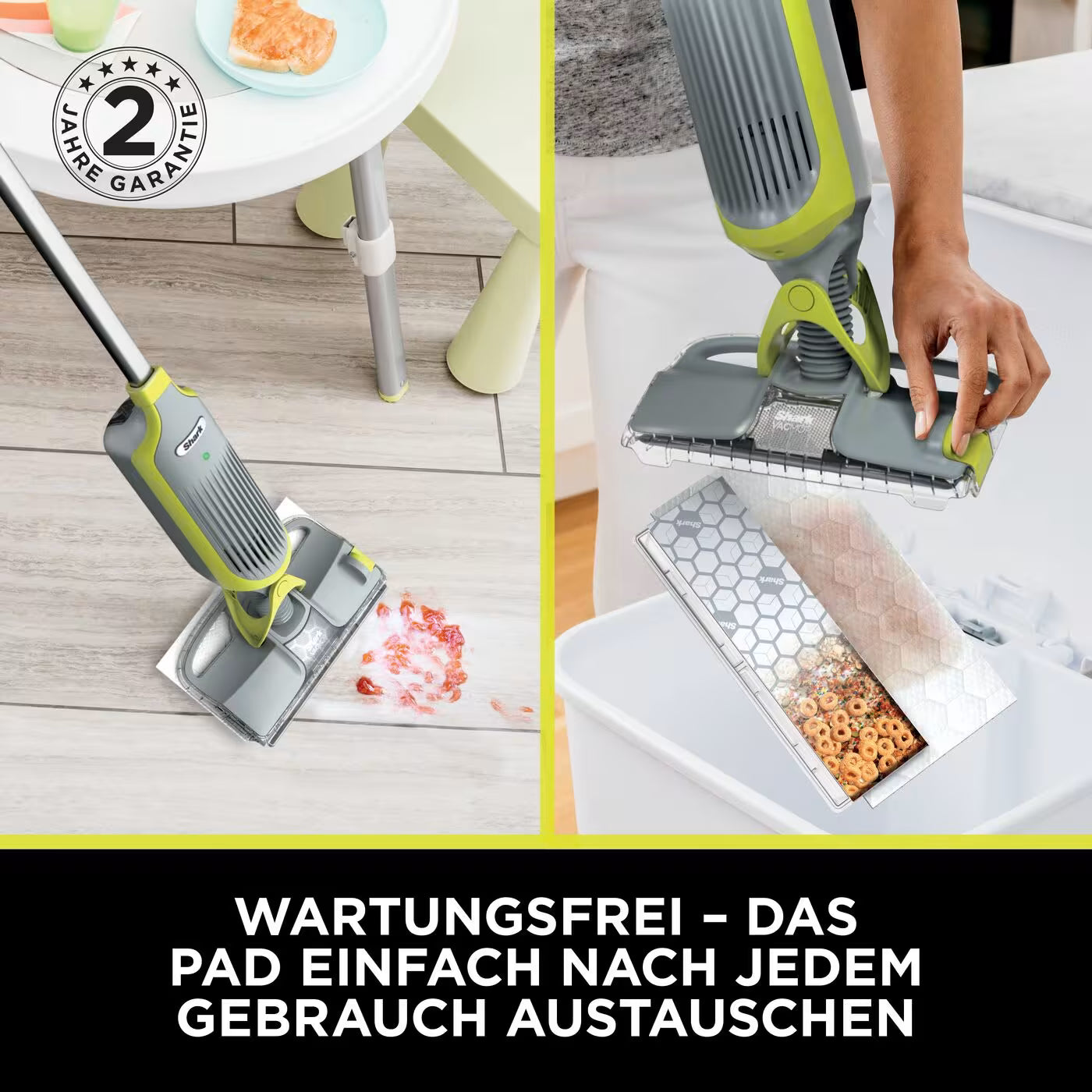 Shark VacMop 2-in-1 kabelloser Staubsauger und Sprühmopp