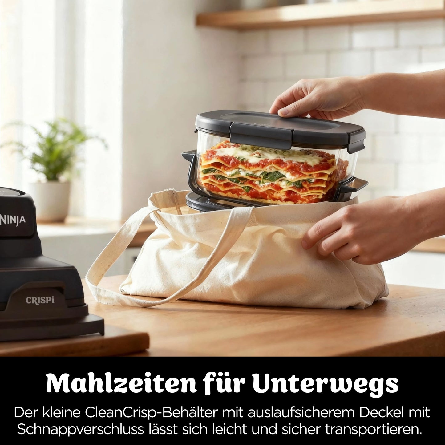 Ninja CRISPi Glas-Heißluftfritteuse - Flex Set