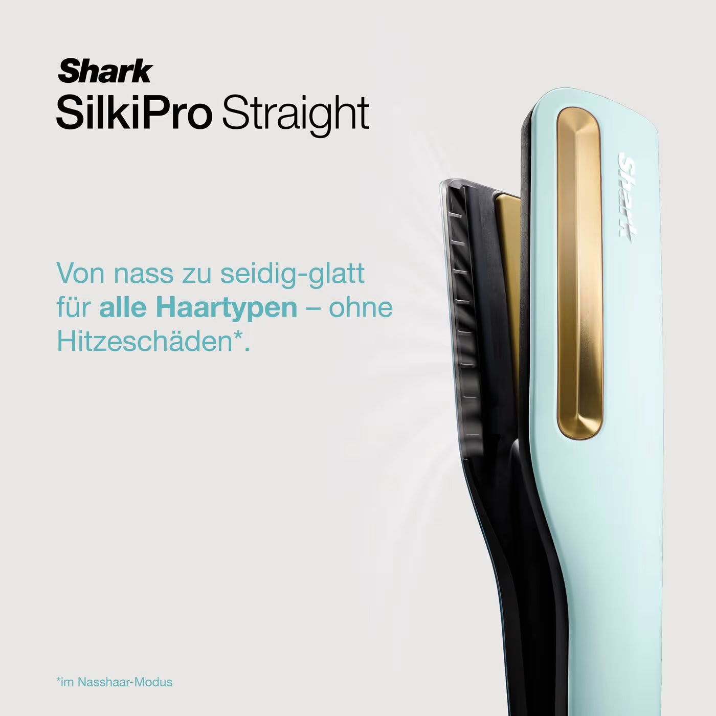 Shark SilkiPro Straight Glätteisen und Haartrockner - Blau