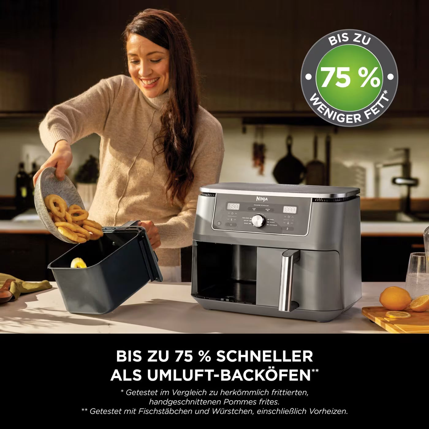 Ninja MAX 6-in-1 Dual Zone Heißluftfritteuse 9,5 L