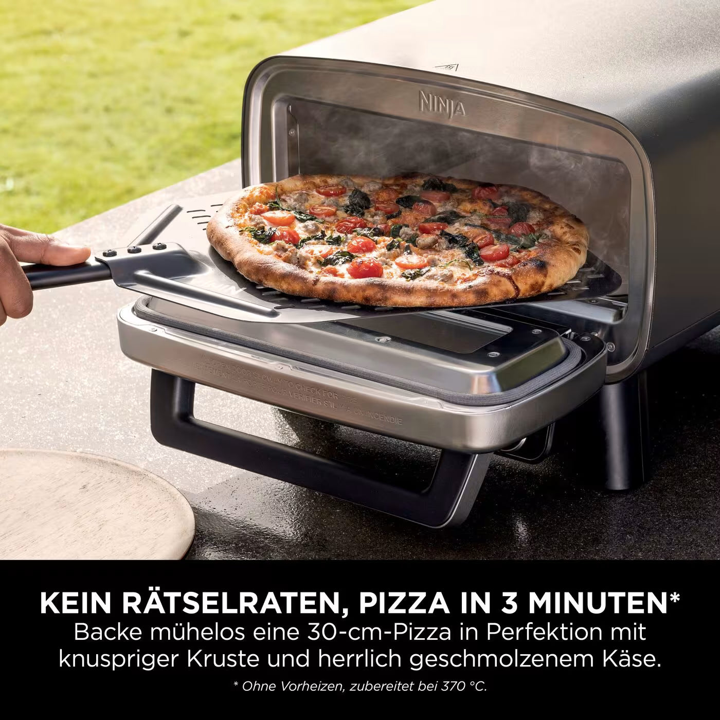 Ninja Artisan Outdoor-Elektro-Pizzaofen und Heißluftfritteuse