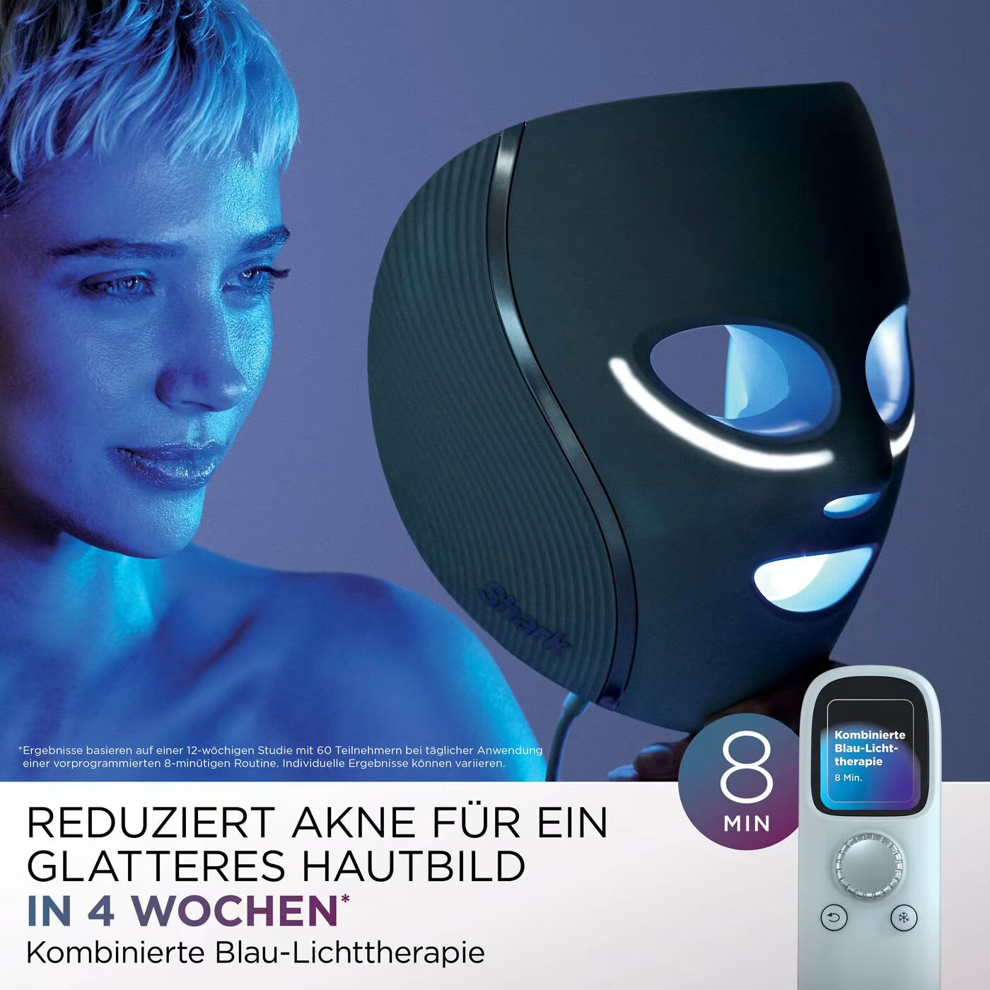 Shark CryoGlow LED-Maske + Kühlung der Augenpartie