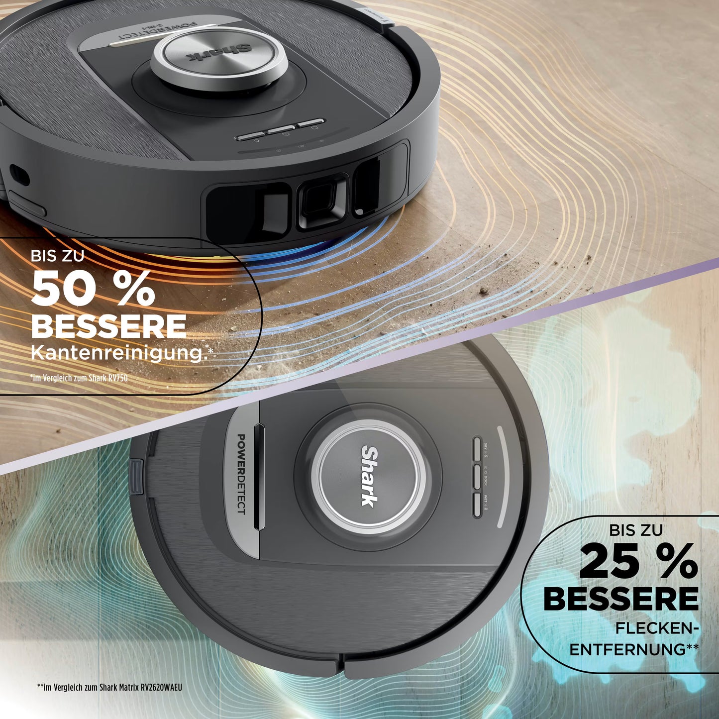 Shark PowerDetect NeverTouch 2-in-1 Saug- und Wischroboter