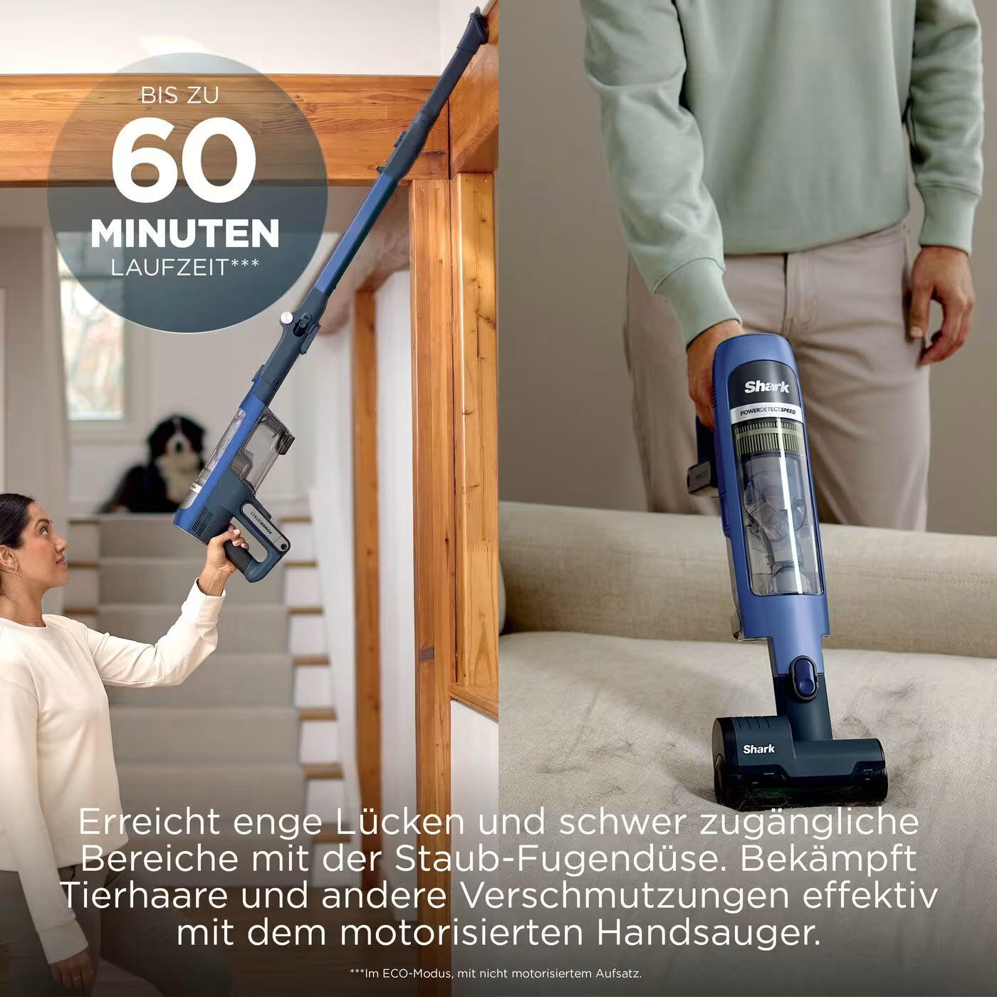 Shark PowerDetect Speed Pet Pro Clean & Empty Akku-Staubsauger