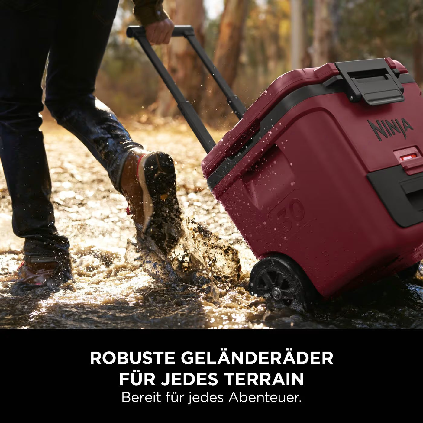 Ninja FrostVault 28L Kühlbox mit Rädern und Trockenzone