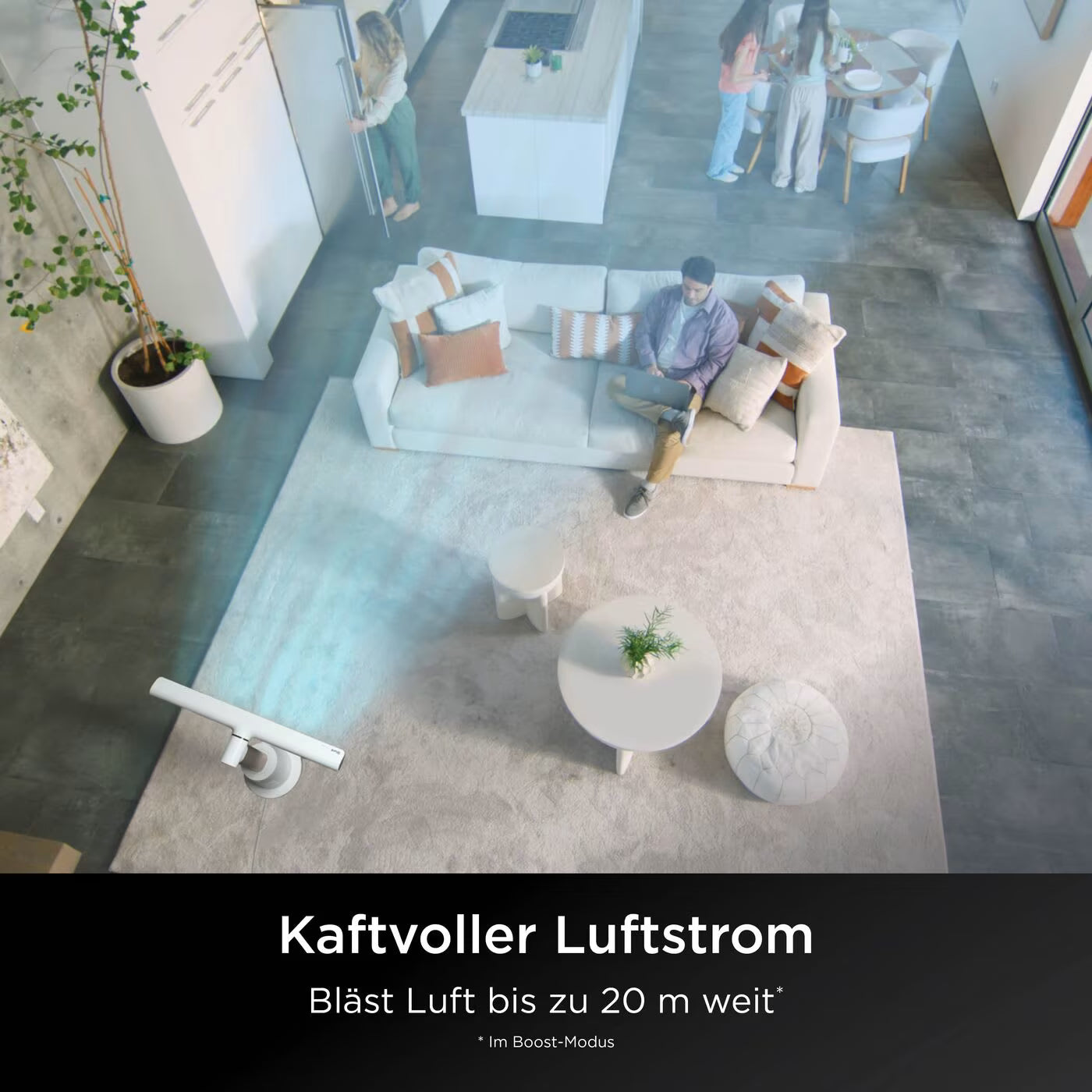 Shark TurboBlade Ventilator mit multidirektionalem Luftstrom