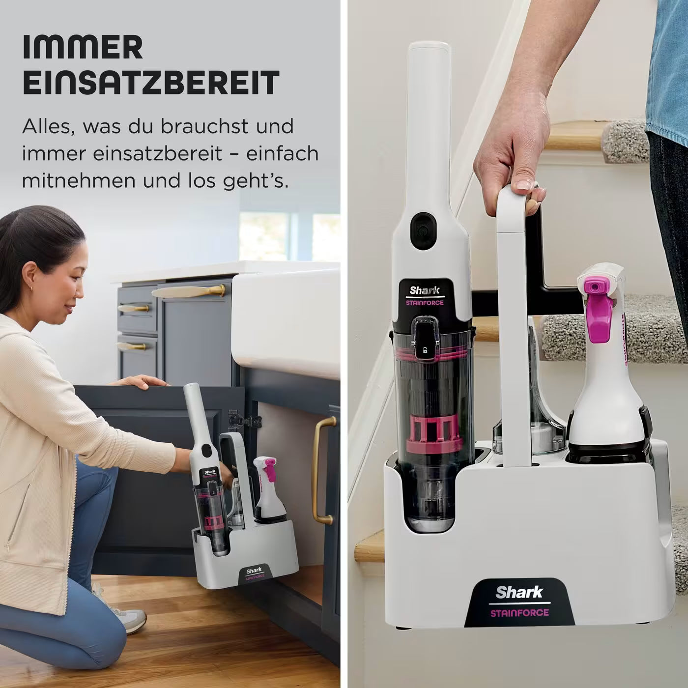 Shark StainForce kabelloser Flecken und Polsterreiniger