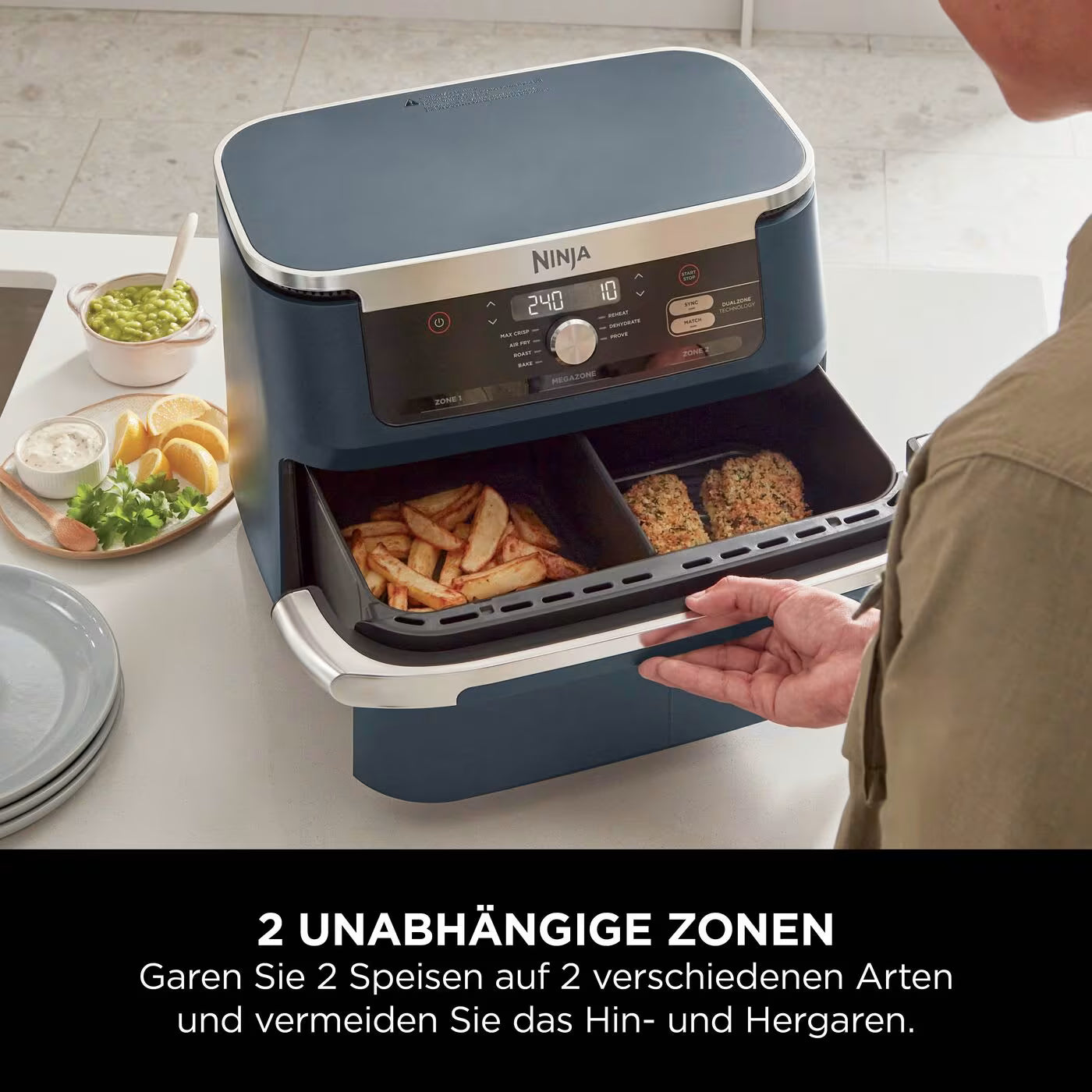 Ninja Foodi FlexDrawer 10,4 L Heißluftfritteuse