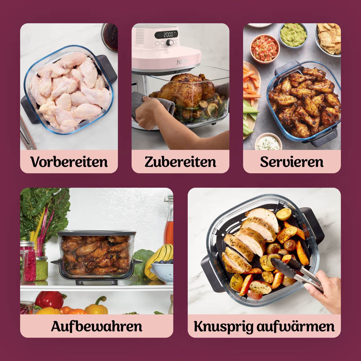 Ninja CRISPi PRO 7-in-1 Glas-Air-Fryer
