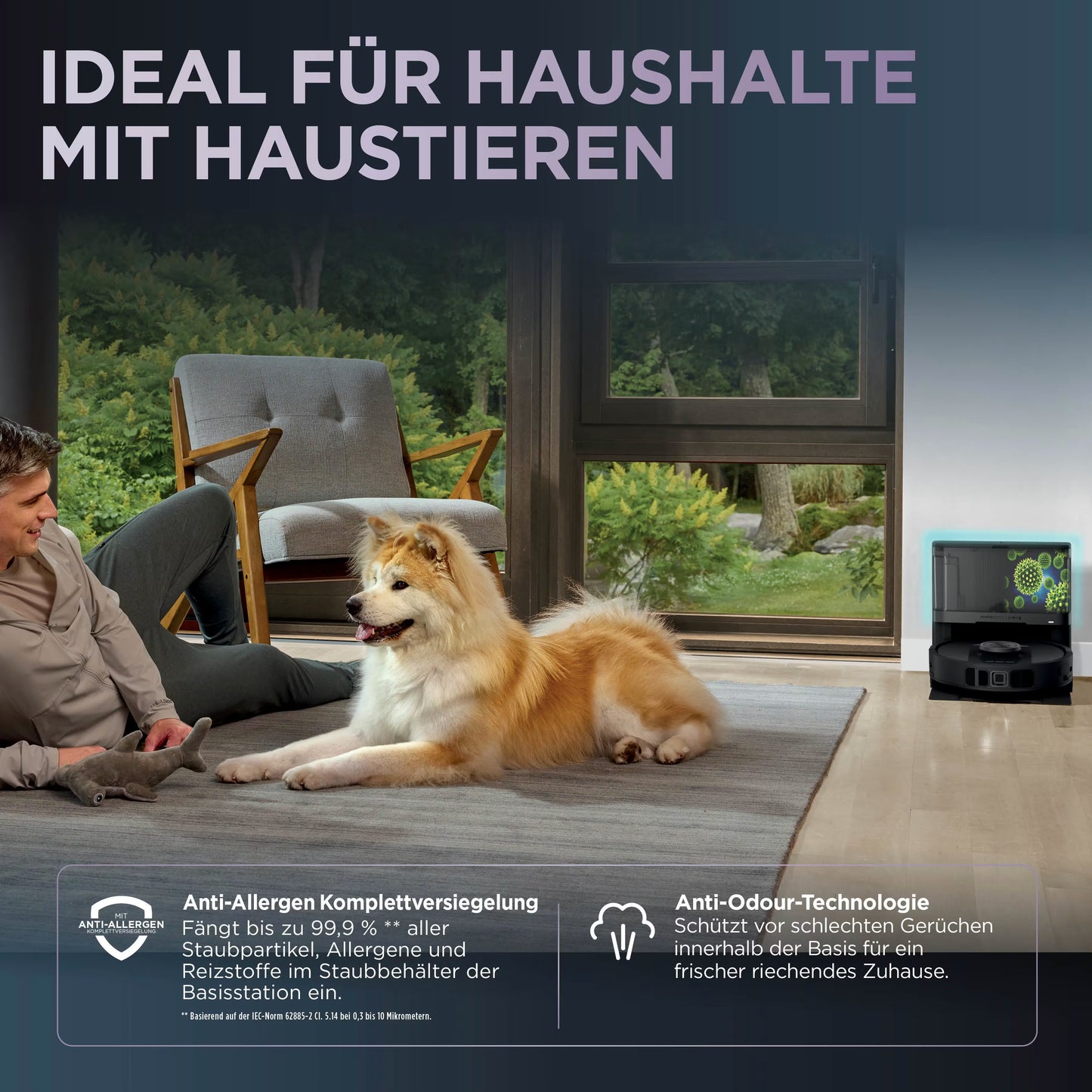 Shark PowerDetect NeverTouch 2-in-1 Saug- und Wischroboter