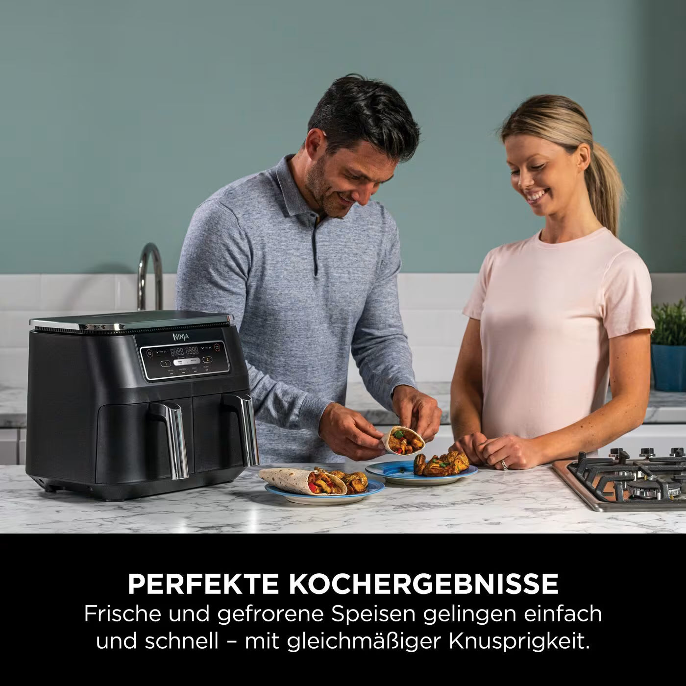 Ninja Foodi 4-in-1 Dual Zone Heißluftfritteuse 7,6 L