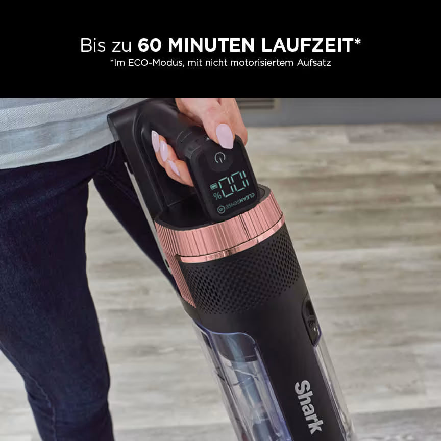 Shark Stratos Akku-Staubsauger mit selbstreinigender Bürstenrolle, Clean Sense iQ und Flexology