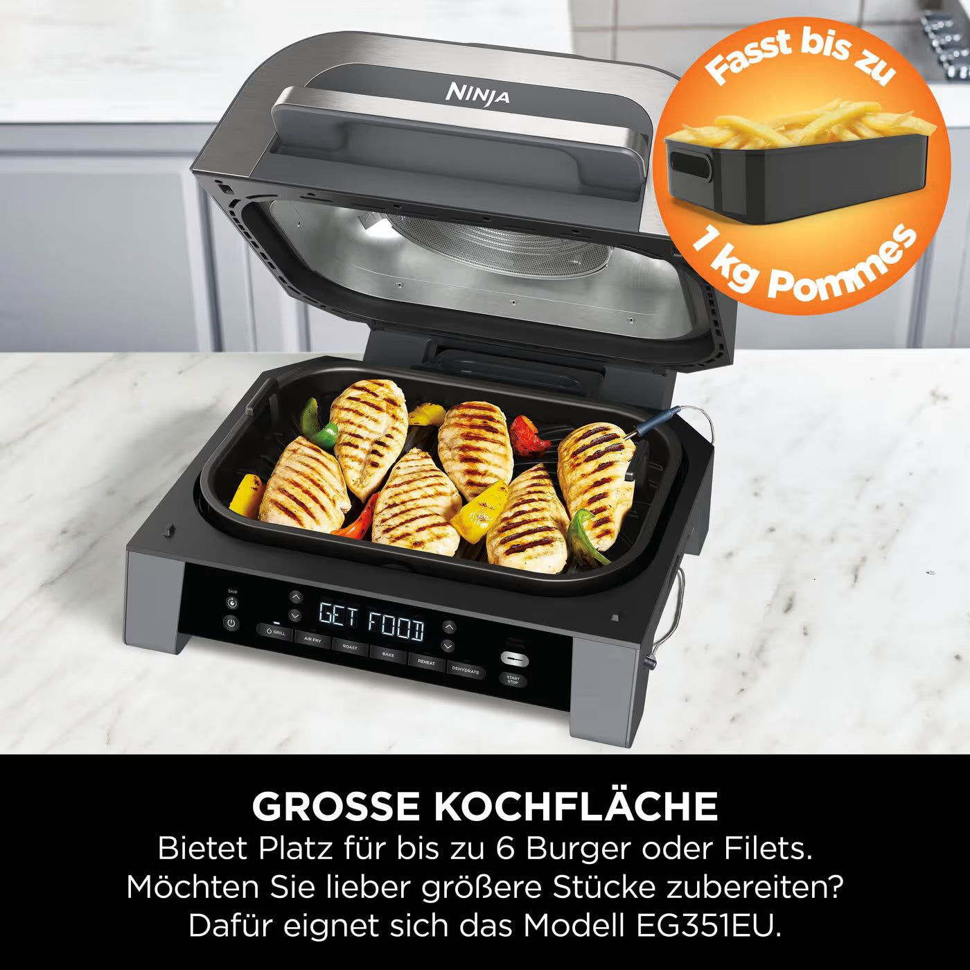 Ninja 5-in-1 Grill & Heißluftfritteuse