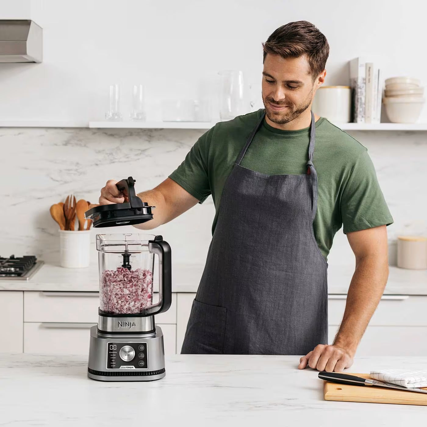 Ninja Foodi 3-in-1 Power Nutri Mixer mit Smart Torque & Auto-iQ 1200 W
