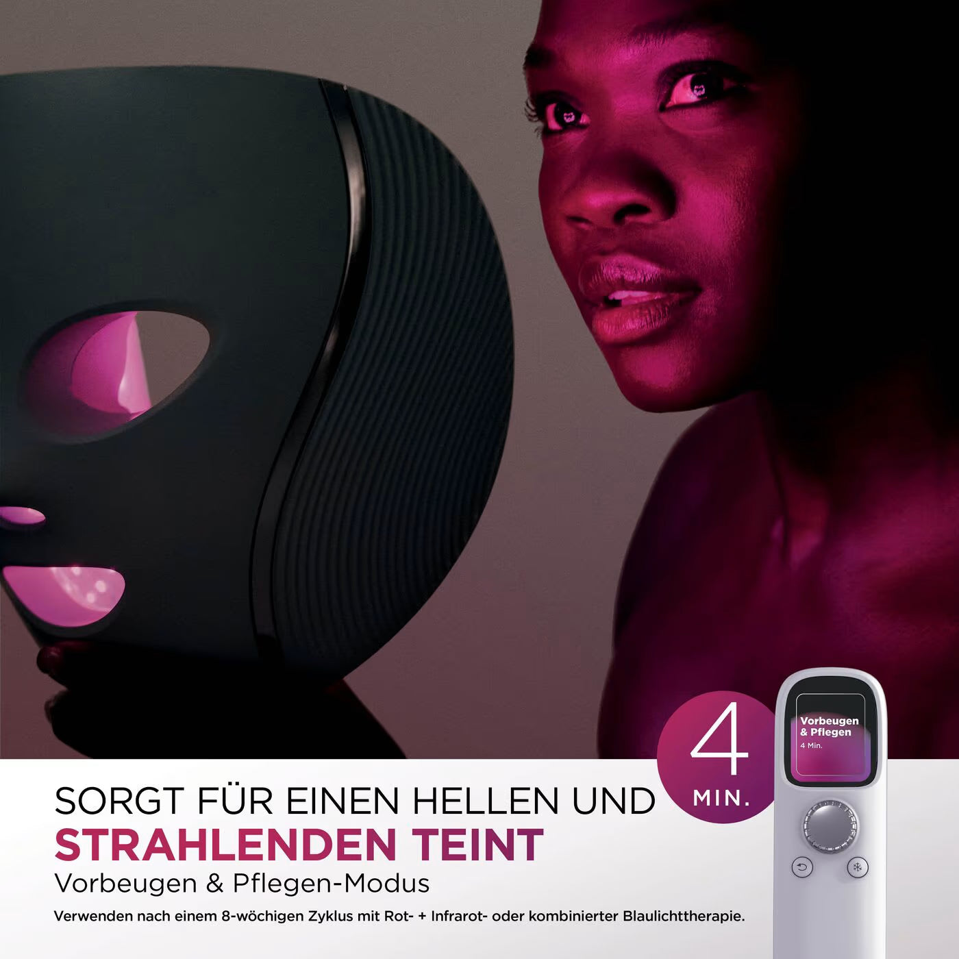 Shark CryoGlow LED-Maske + Kühlung der Augenpartie