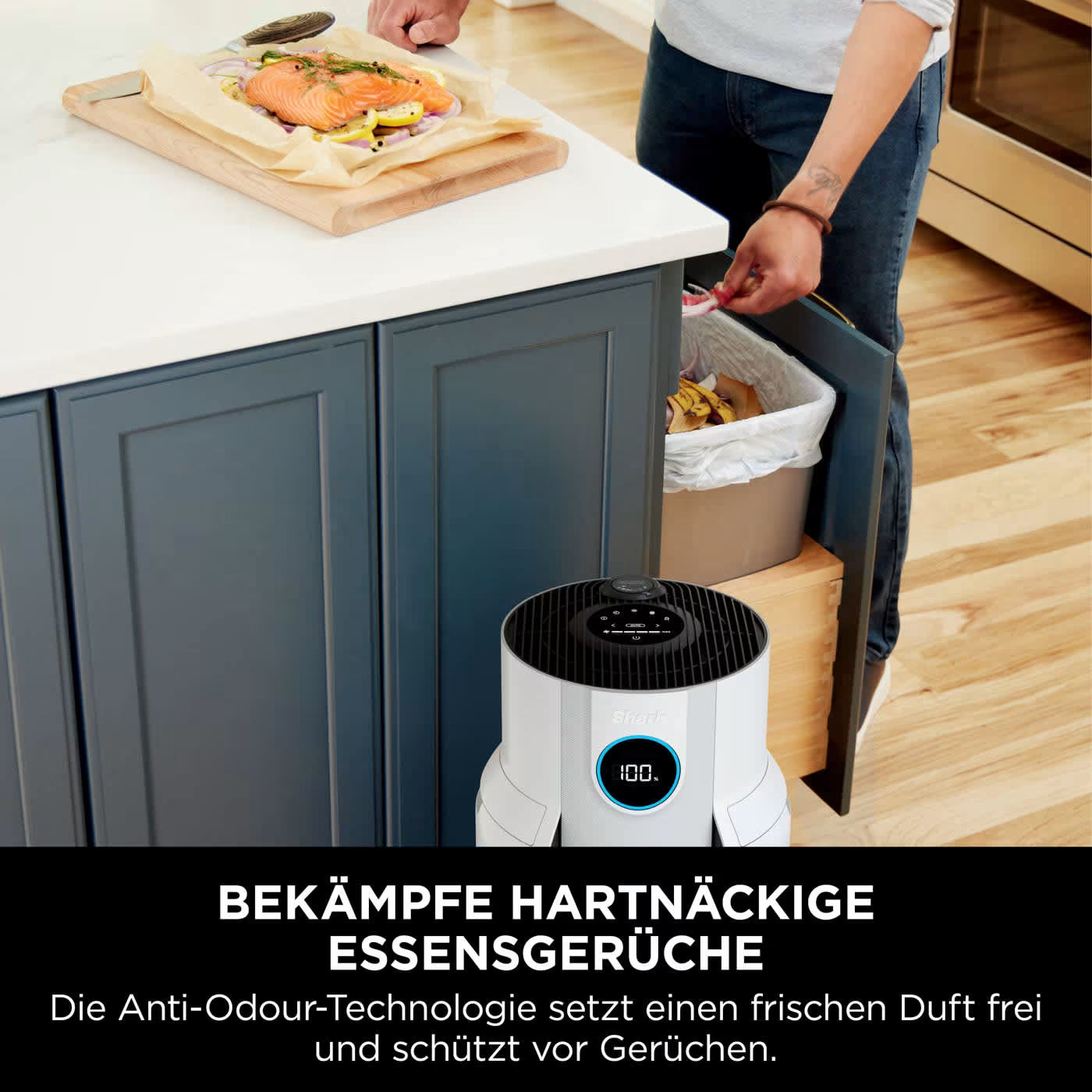 Shark NeverChange bis zu 5 Jahre Luftreiniger mit Anti-Odour-Technologie