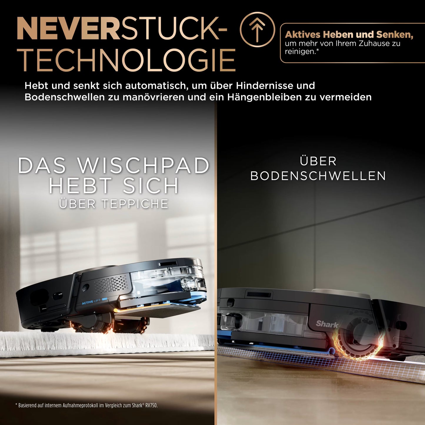 Shark PowerDetect NeverTouch Pro 2-in-1 Saug- und Wischroboter