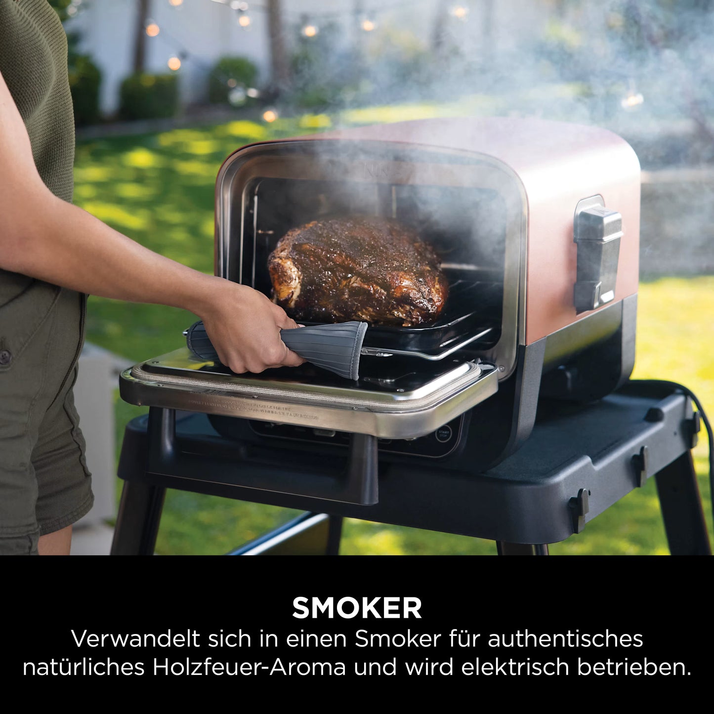 Ninja Woodfire Elektrischer Outdoor Ofen, Pizzaofen und Smoker