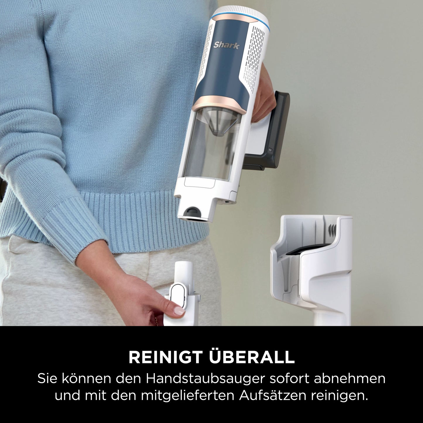 Shark Clean & Self-Empty Akku-Staubsauger mit automatischem Entleerungssystem