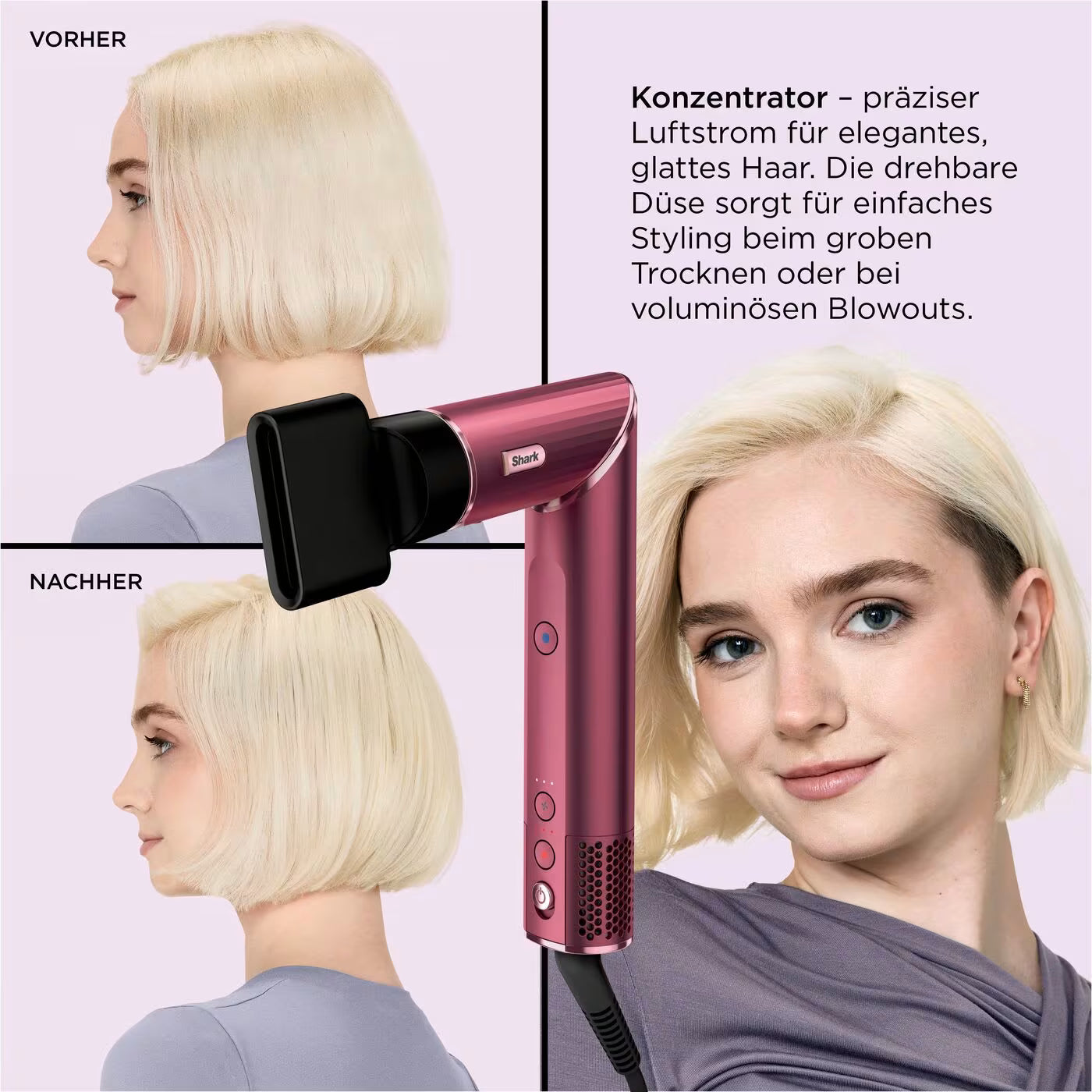 Shark FlexStyle 5-in-1 Haarstyler & -trockner mit Haarklammern und Aufbewahrungstasche