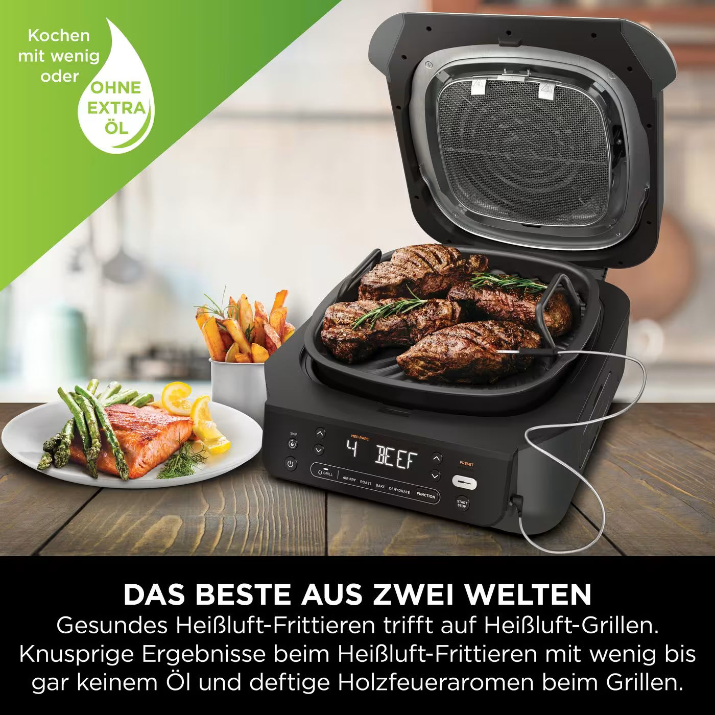 Ninja 5-in-1 Grill & Heißluftfritteuse