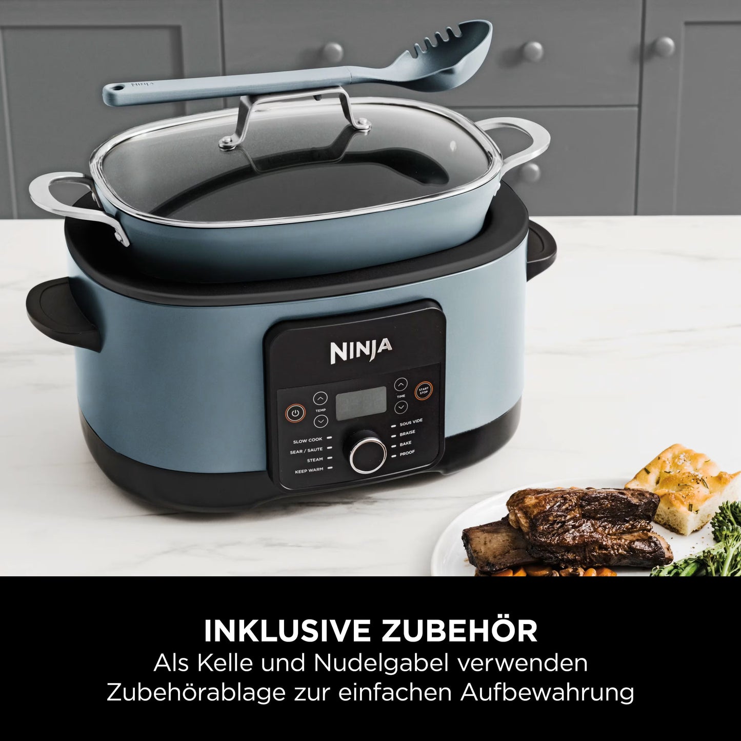 Ninja Foodi 8-in-1 PossibleCooker Digitaler Slow Cooker und Multikocher
