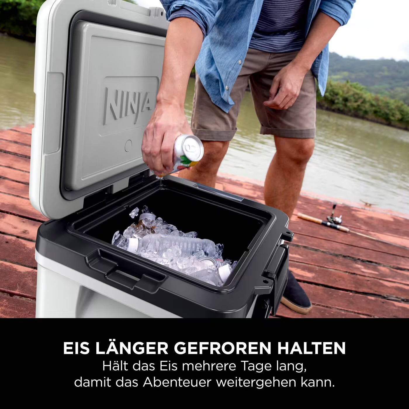 Ninja FrostVault 28L Kühlbox mit Rädern und Trockenzone