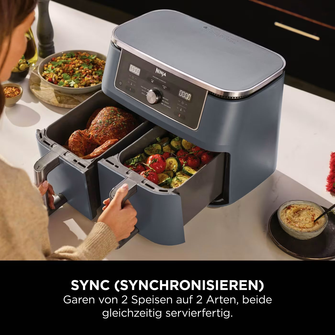 Ninja MAX 6-in-1 Dual Zone Heißluftfritteuse 9,5 L