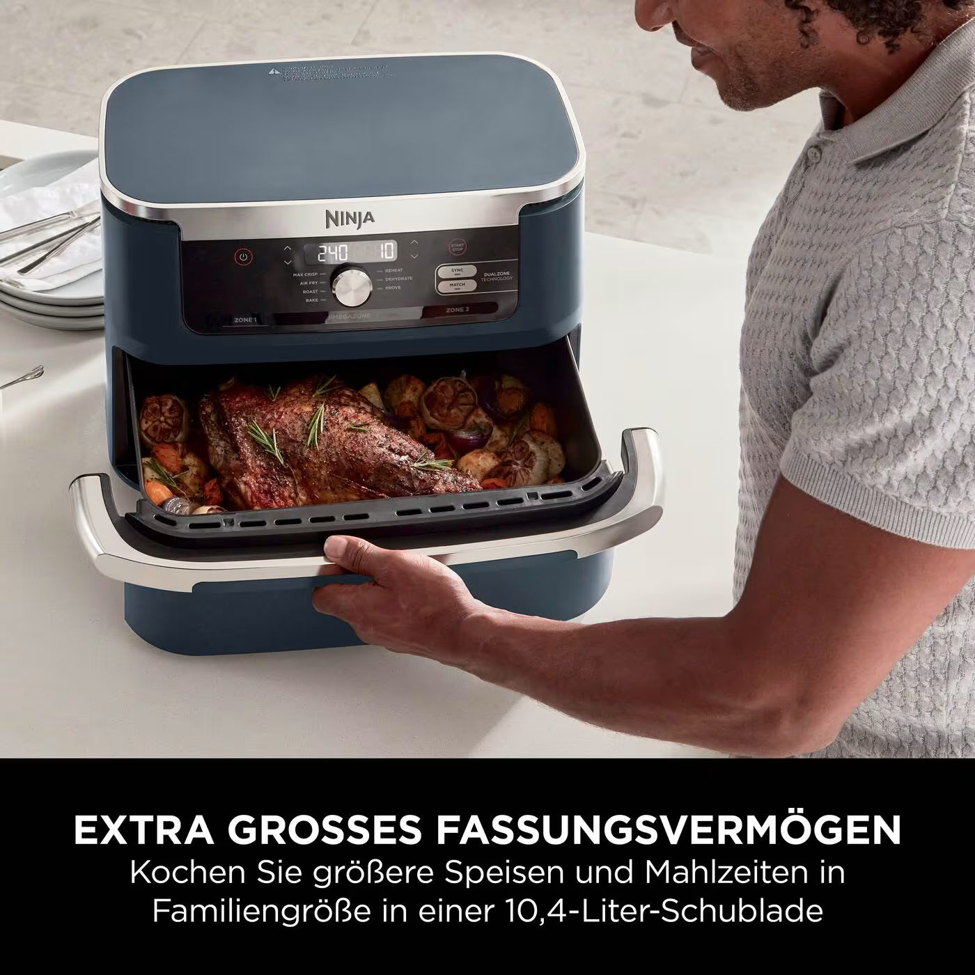 Ninja Foodi FlexDrawer 10,4 L Heißluftfritteuse