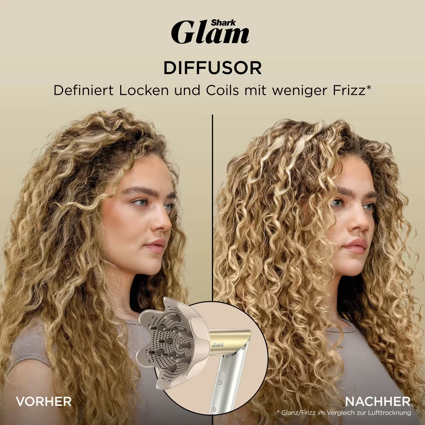 Shark Glam Multistyler für glatte Haare, Wellen und Locken