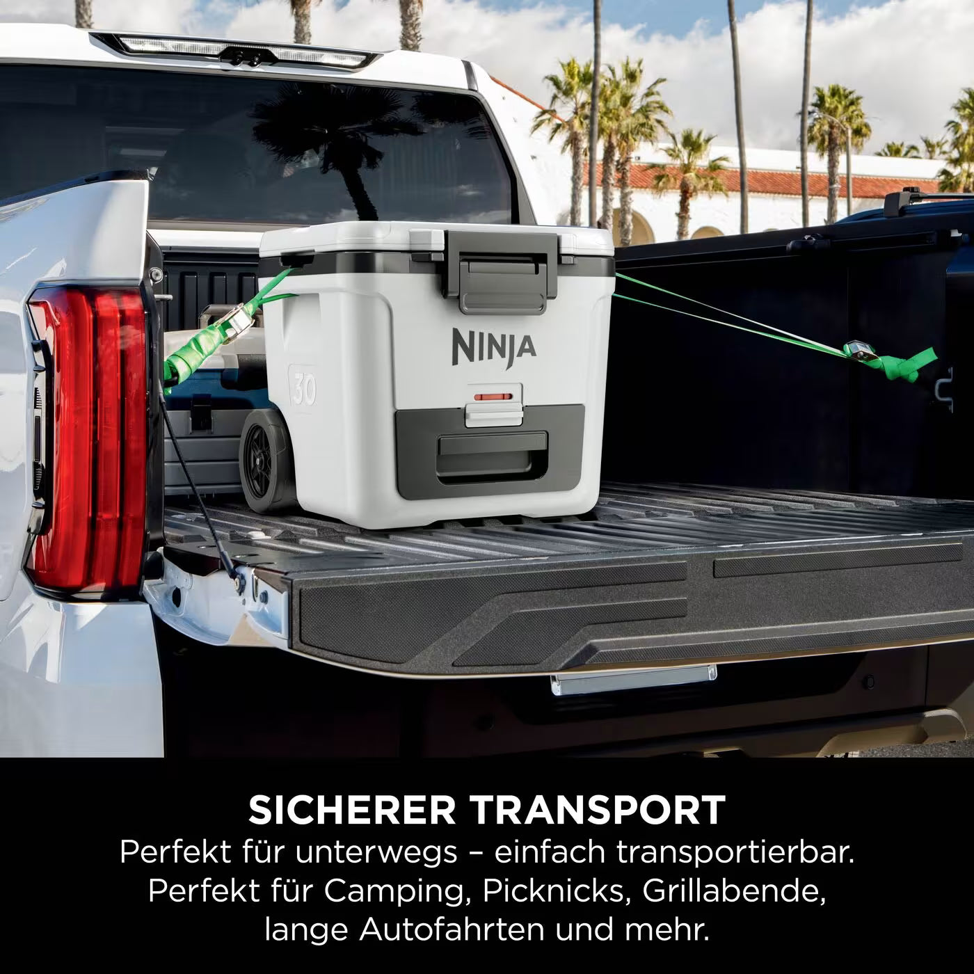 Ninja FrostVault 28L Kühlbox mit Rädern und Trockenzone