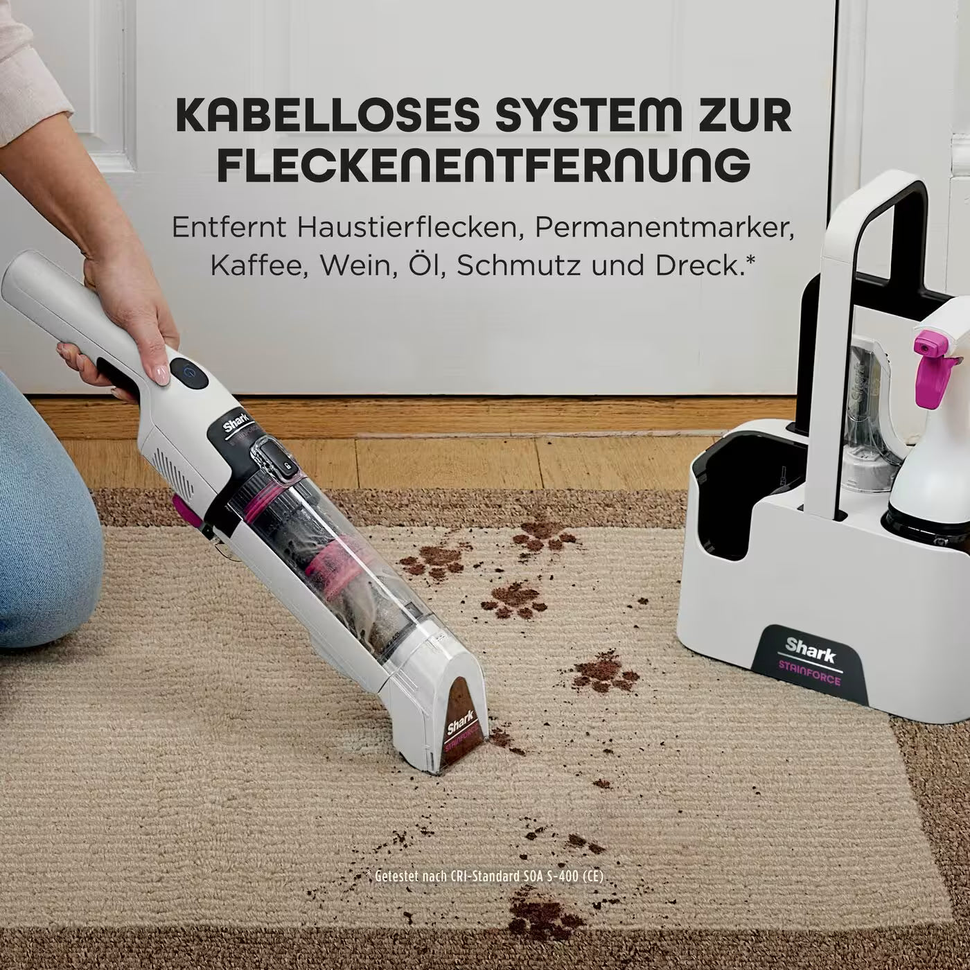 Shark StainForce kabelloser Flecken und Polsterreiniger