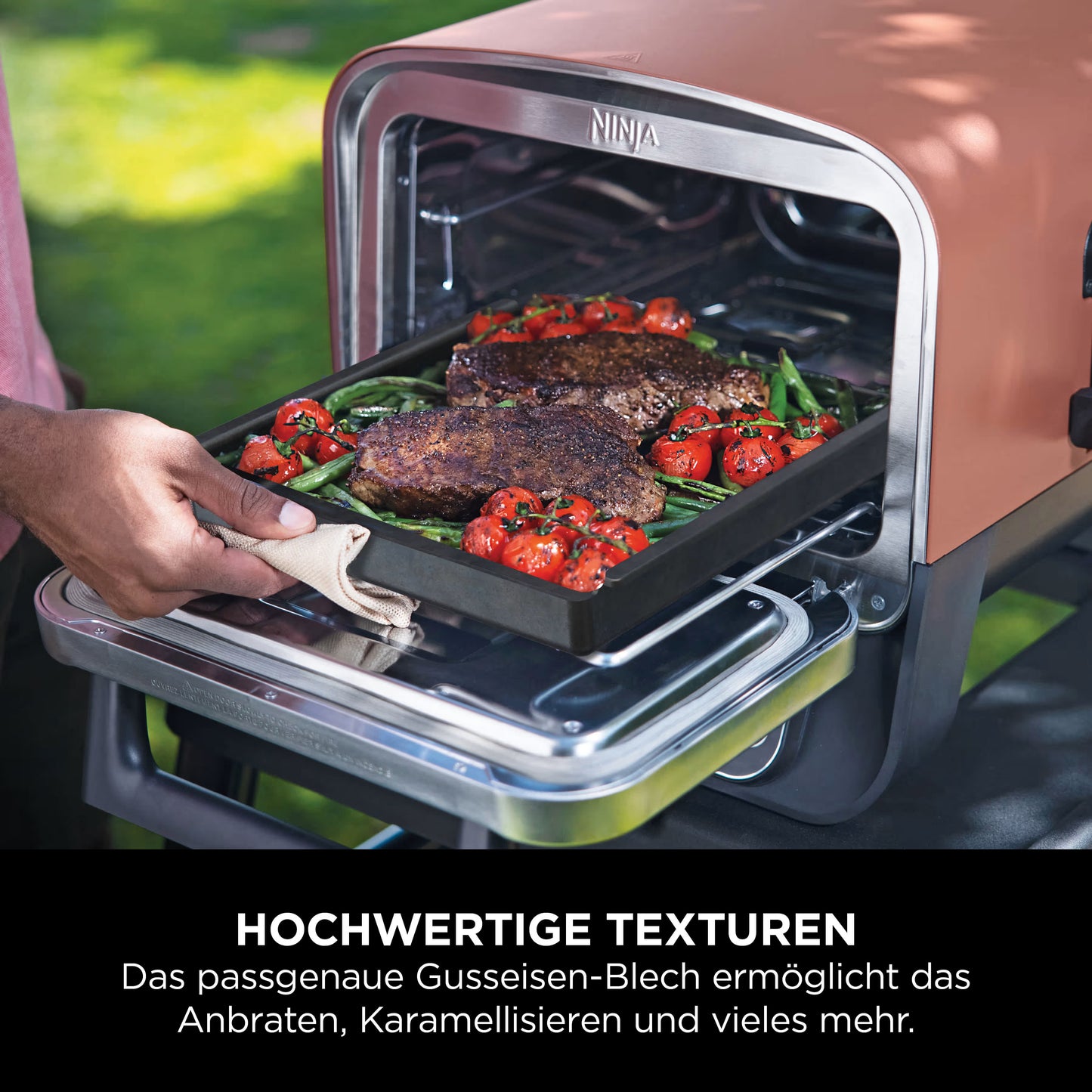 Ninja Woodfire Outdoor Ofen Blech aus Gusseisen